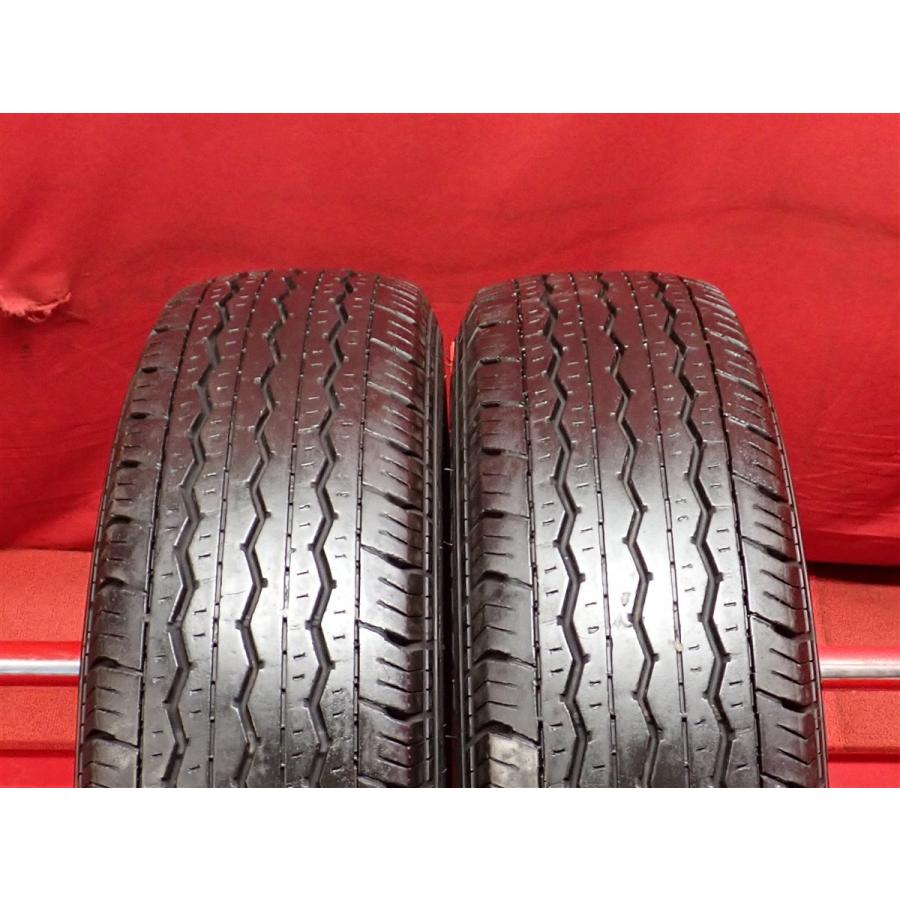 165R13 6PR 2本 夏タイヤ 《ブリヂストン RD-613V》 7.5分山 商用車6PR