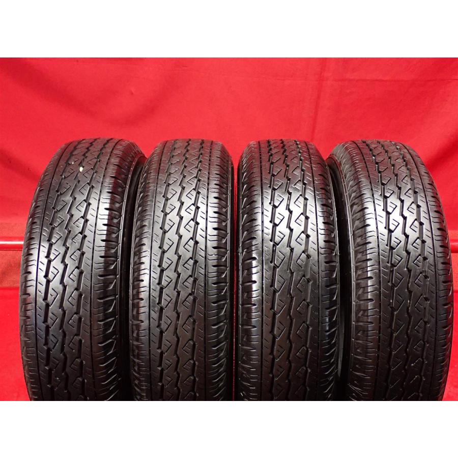 165/80R13 90/88N LT 9部山タイヤ、プロボックスホイール4本セット