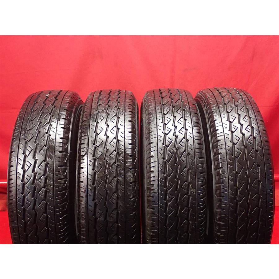 タイヤ4本 《 ブリヂストン 》 V600 [ 195/80R15 107/105L ] 8分山  