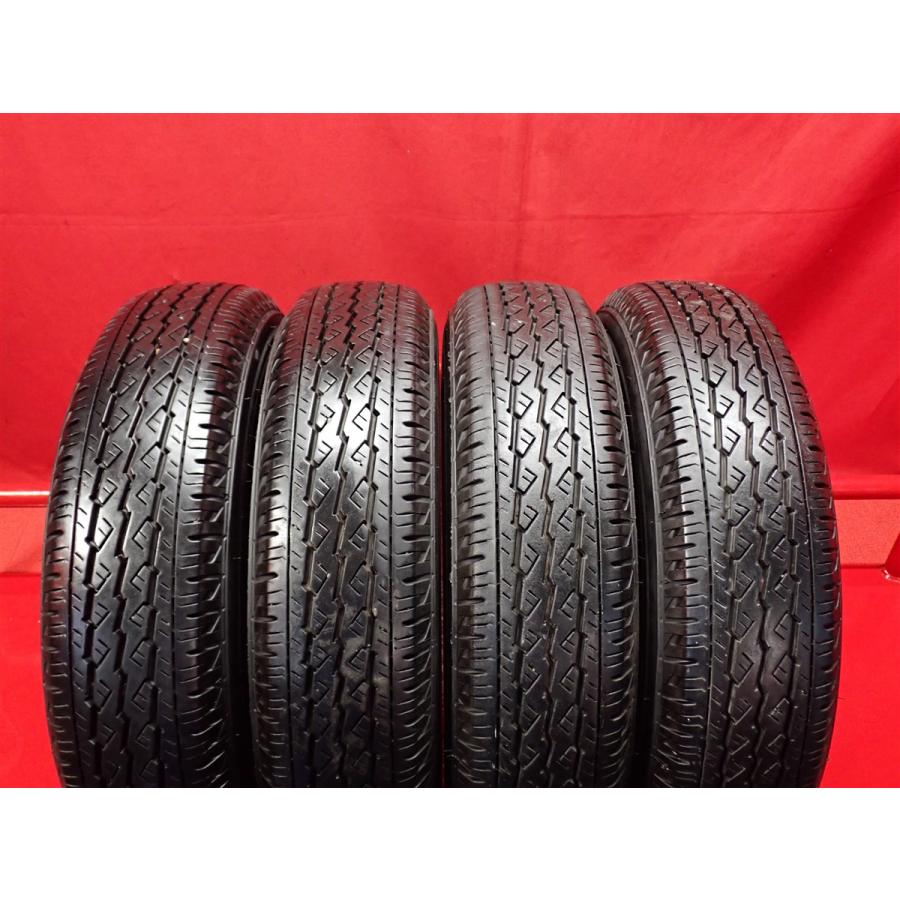 程度上】155/80R14 88/86N 4本 夏タイヤ 《ブリヂストン V600》 8.5分 