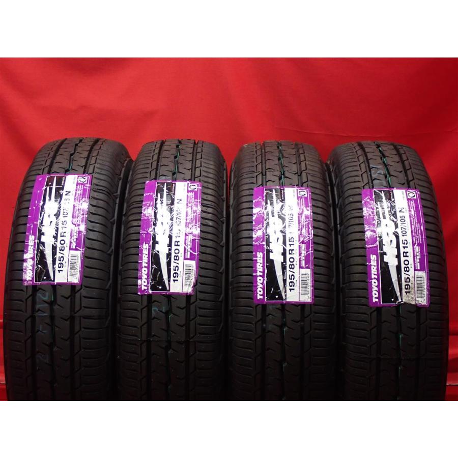 ホワイトレター 新品】195/80R15 107/105N 4本 夏タイヤ 《トーヨー 