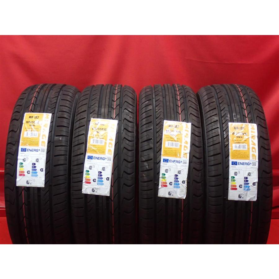 新品未使用】195/55R16 91V 4本 夏タイヤ 《ミラージュ MR 182》 10.0