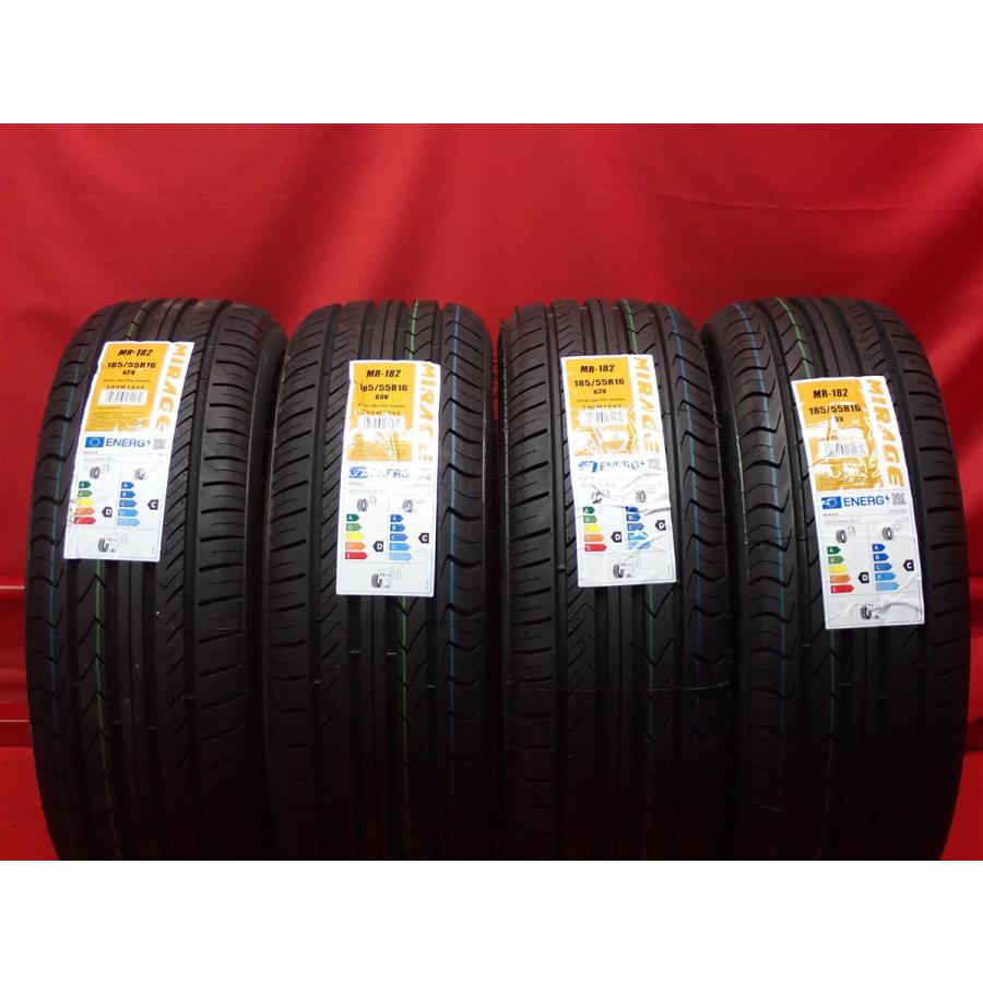 新品未使用】185/55R16 83V 4本 夏タイヤ 《ミラージュ MR 182》 10.0