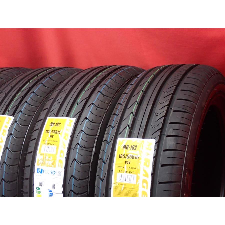 新品未使用】185/55R16 83V 4本 夏タイヤ 《ミラージュ MR 182》 10.0