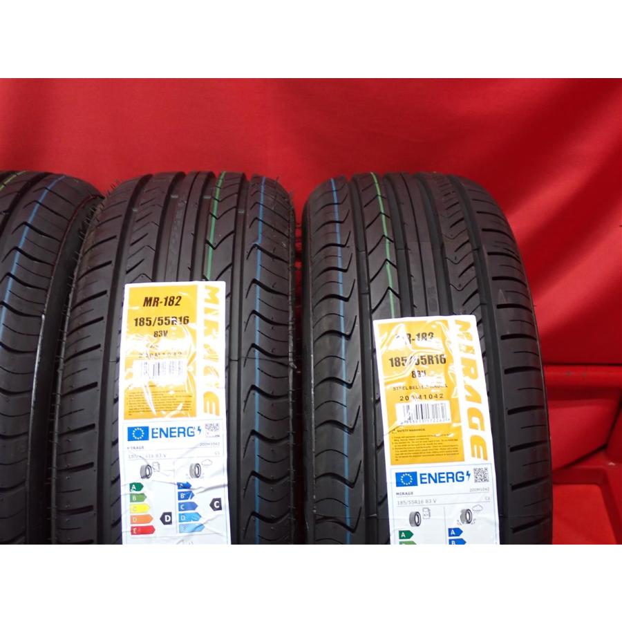 新品未使用】185/55R16 83V 4本 夏タイヤ 《ミラージュ MR 182》 10.0