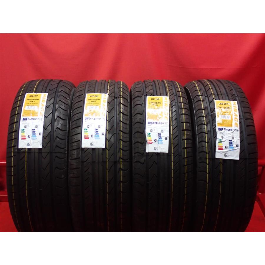 新品未使用】205/55R17 95W 4本 夏タイヤ 《ミラージュ MR 182》 10.0 