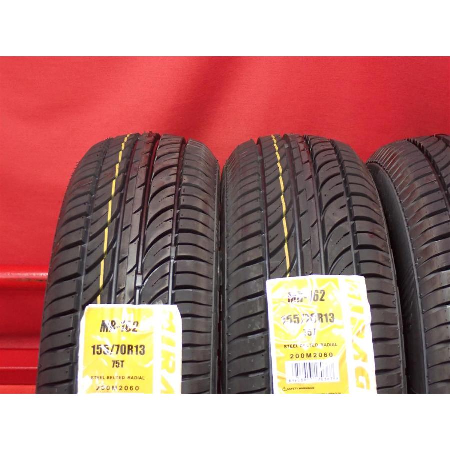 新品未使用】155/70R13 75T 4本 夏タイヤ 《ミラージュ MR 162》 10.0