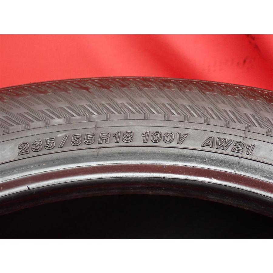 程度良好】235/55R18 100V 4本《ヨコハマ ブルーアース-4S AW21