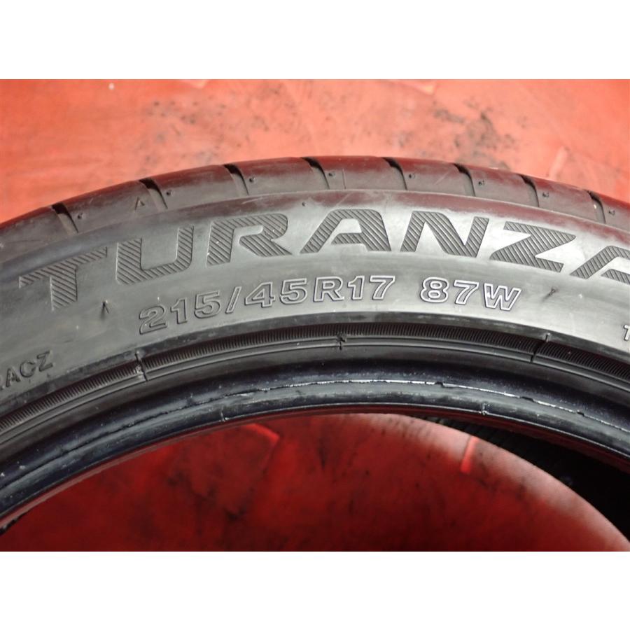 215/45R17 BS TURANZA 中古タイヤ4本 手渡し可 215 45r17 リムガード リムガード 付き タイヤ 215 45R17 BS TURANZA