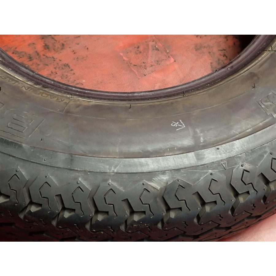 バリ溝】165R13 6PR 1本 夏タイヤ単品 《ブリヂストン RD-603V》 9.5分