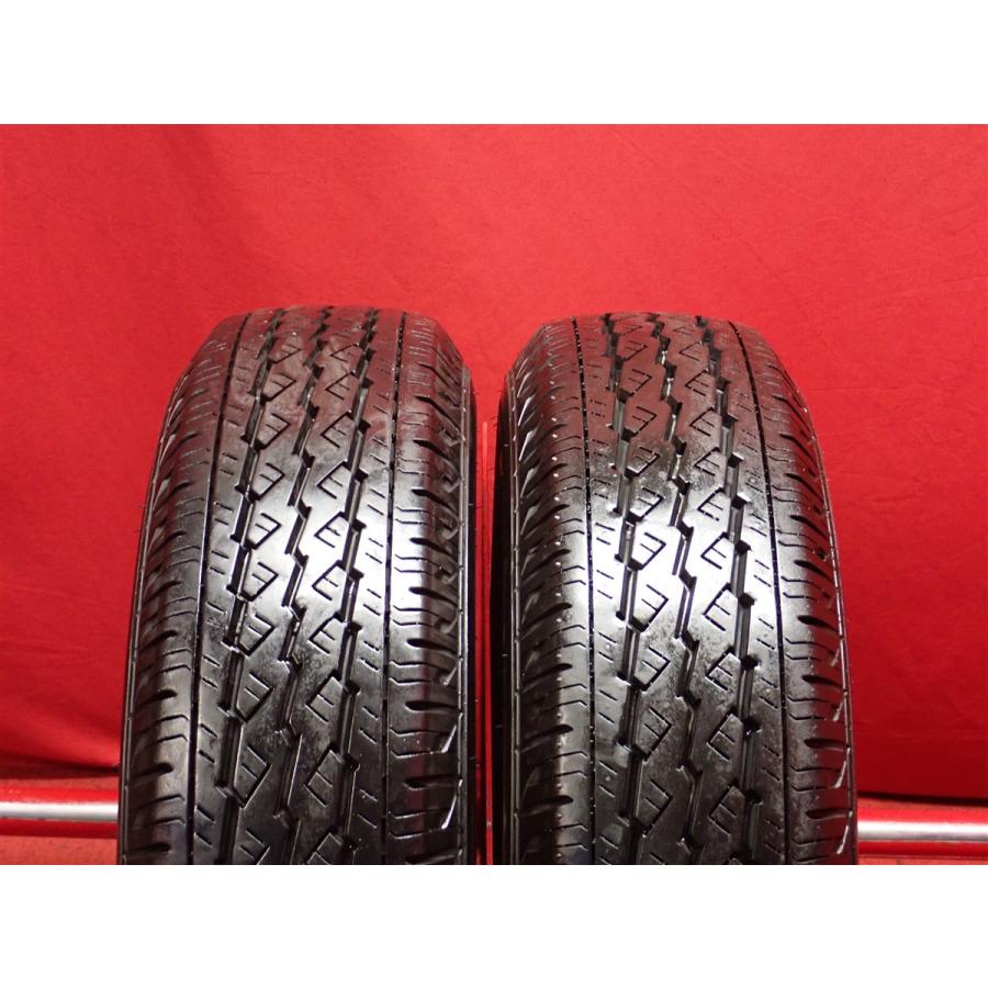 165R13 6PR 2本 夏タイヤ 《ブリヂストン V600》 9.0分山 商用車 プロ 