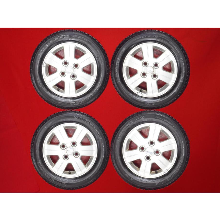 スタッドレス オッティ純正13inch+ミシュランX-ICEXI3 155/65R13 9.5/9 