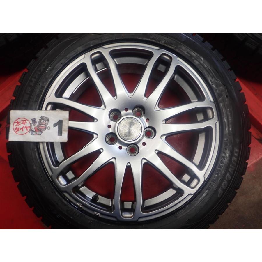 スタッドレス 7スポークタイプ1P+ダンロップウィンターMAXX01 WM01 195/55R16 8.5分山★プリウスアリオンなどに！stwt16｜taiheishopping｜05