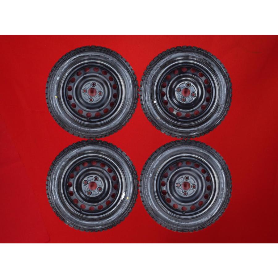 スタッドレス アクア純正スチールホイール(フルキャップ付)P6+  