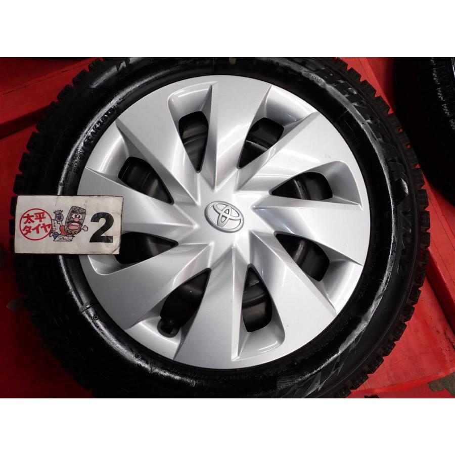スタッドレス トヨタ純正スチール フルホイールキャップ付+ スタッドレス トヨタ純正スチール フルホイールキャップ付+