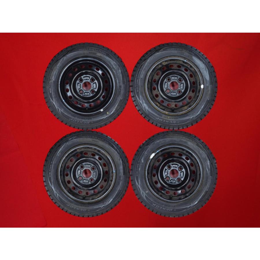 155 65 R13 スズキパレットで使用 スタッドレスタイヤ+鉄ホイール4本