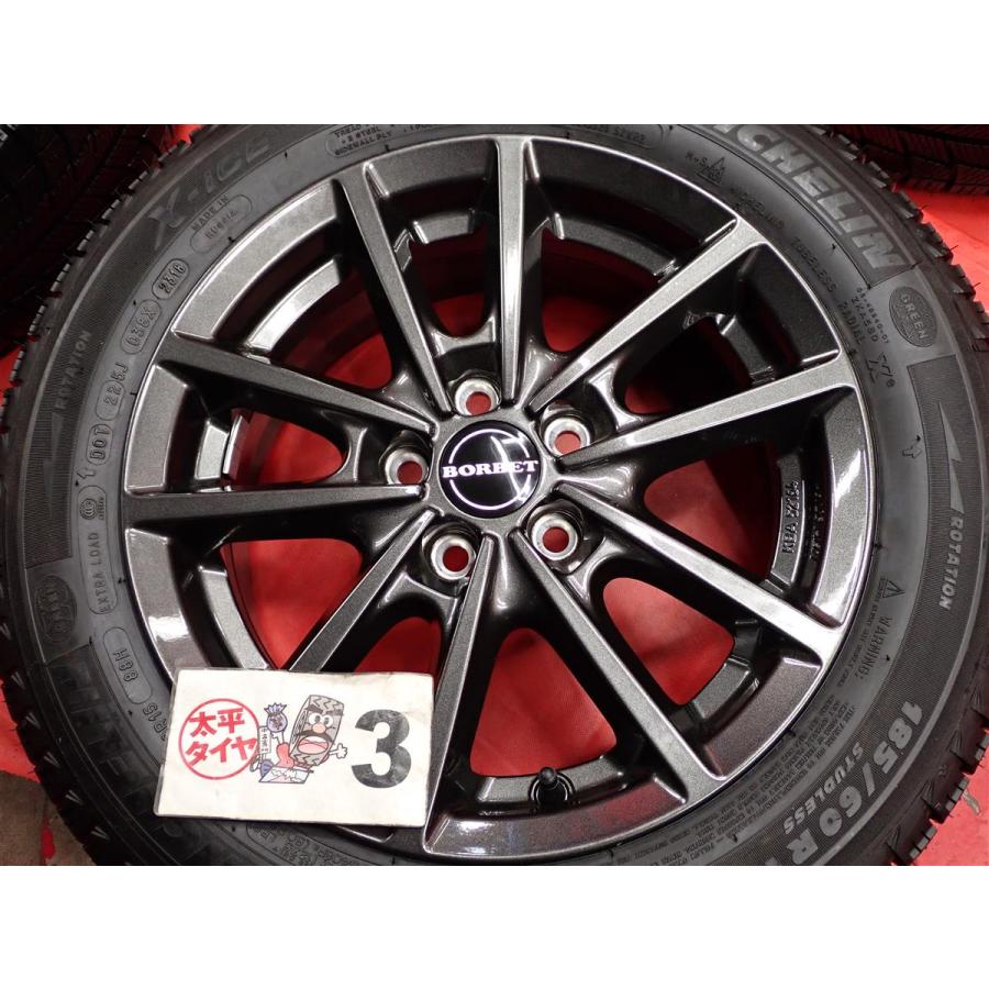 スタッドレス 5Wスポークタイプ1P+ ミシュラン X-ICE XI3 [ 185/60R15 ] 9.5分山★stwt15 ポロ｜taiheishopping｜07