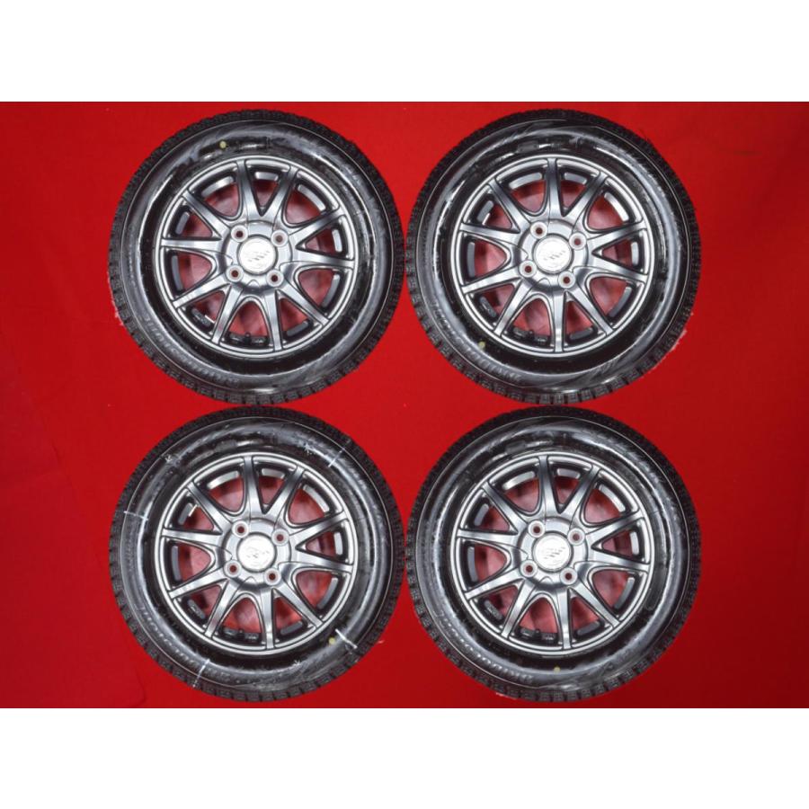 バリ山【タイヤ＆ホイール】ブリザックVRX/ホイールPREO 155/65R13/13