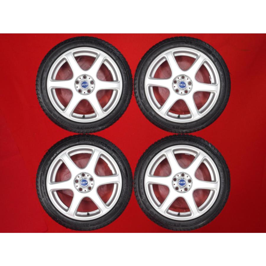215/45R17 ホイールメーカー不明タイヤ4本セット