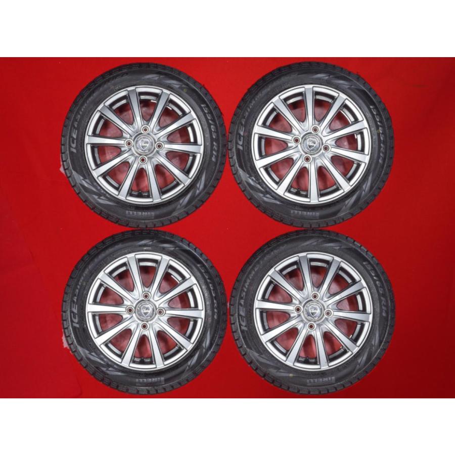 スタッドレス 社外アルミ + ピレリ アイスアシンメトリコ [ 155/65R14 