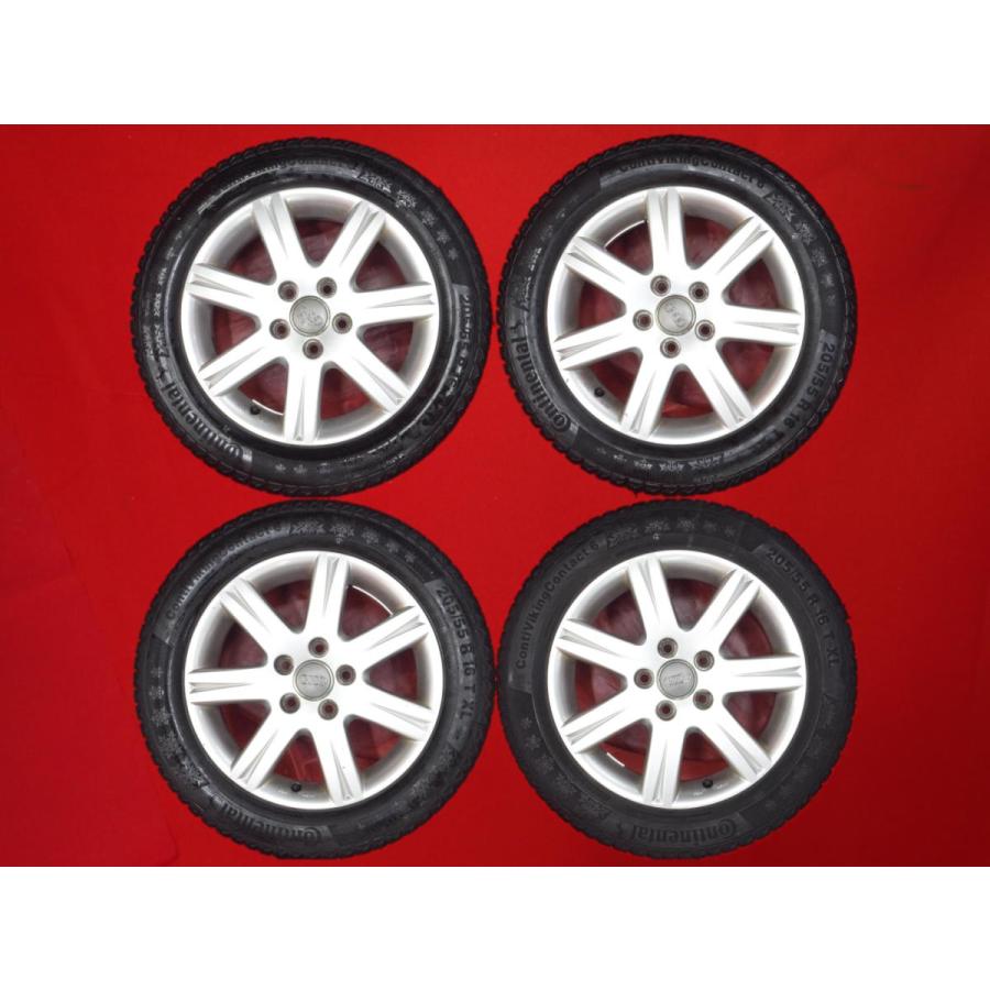 アウデA3 純正スタッドレスタイヤホイール ４本Viking Contact 激安 4本SET】アウディ A3 純正 アルミホイール [6J +50 PCD112