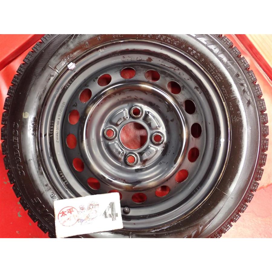 ブリヂストン 155/80R14 LT 鉄ホイール 4本 激安 4本SET】デイズ/eKワゴン 純正 スチール 鉄ホイール [4.5J +46