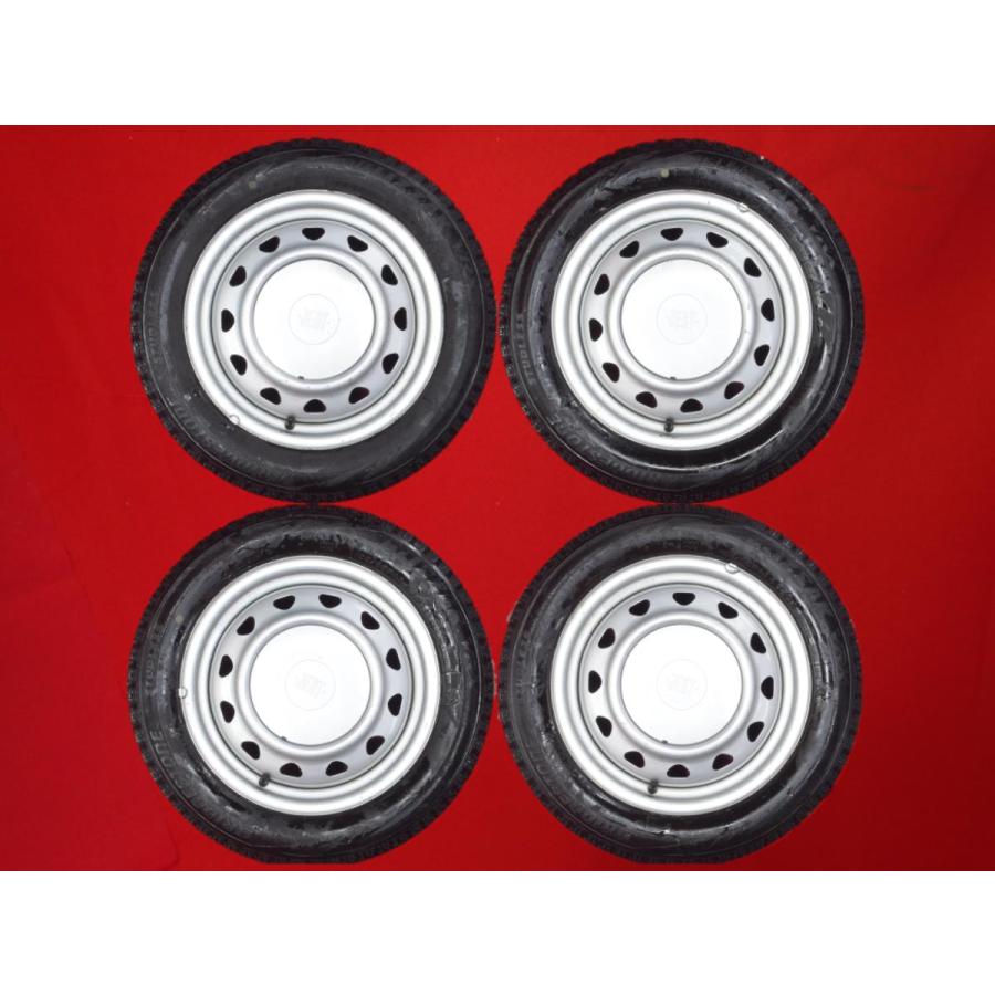 ブリヂストン 155/65R14 軽サイズ スタッドレス VRX 鉄ホイール付き4