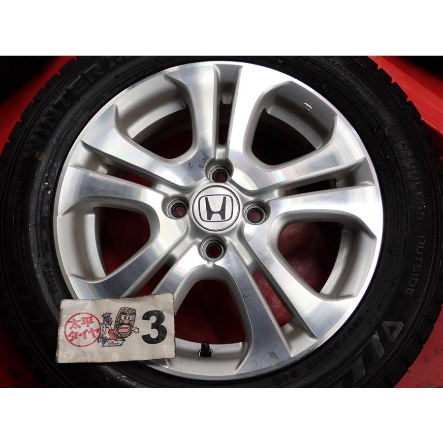 ホンダ純正 185/60R15 フィット シャトル PCD/100/+50 激安 4本SET】フィットシャトル 純正 アルミホイール [5.5J +50