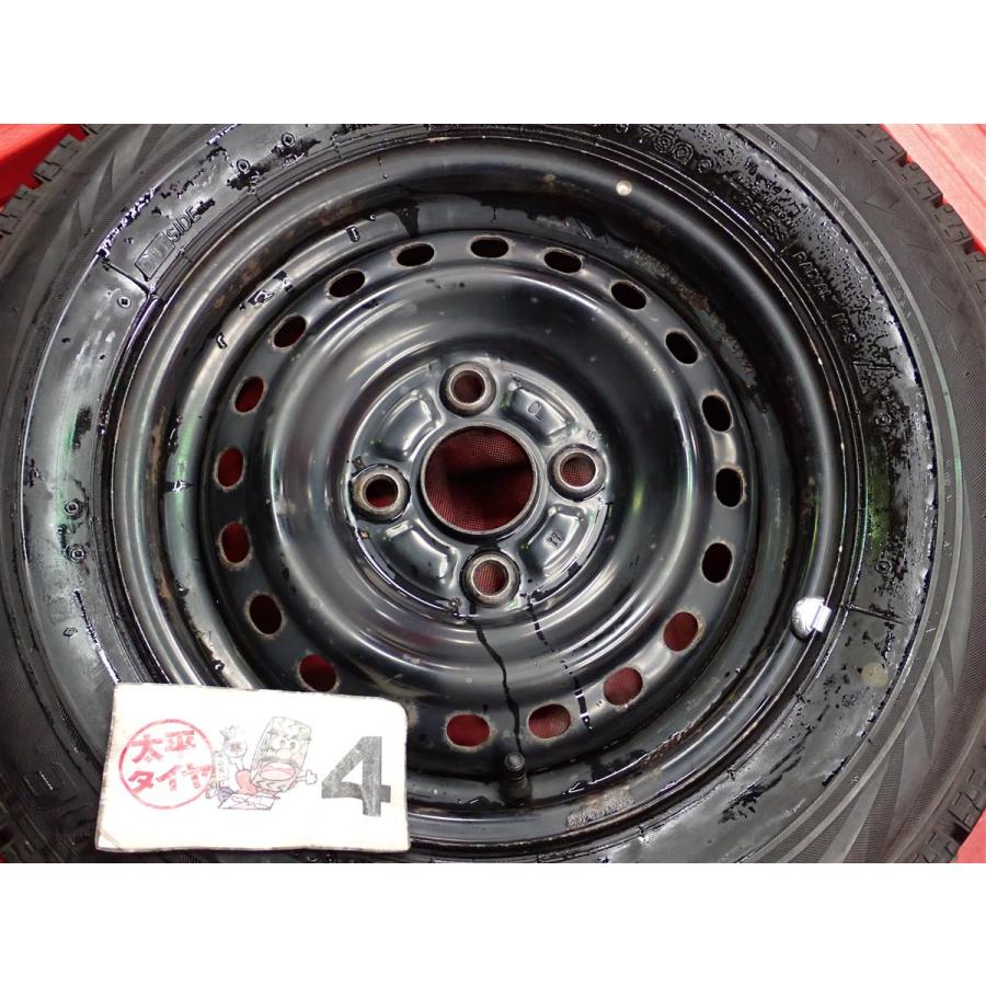 【激安 4本SET】パッソ/30系 ブーン/M600S系 純正 スチールホイール [4.50B +35 PCD100] ブリヂストン ブリザック VRX [155/80R13] stwt13_7