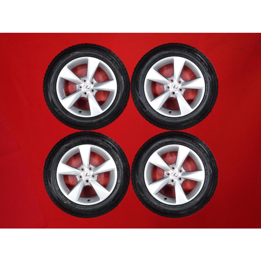 【DUNLOP WINTER MAXX SJ8 235/60R18】スタッドレス【レクサス 10系RX 純正ホイール 18インチ 7.5J5HPCD114.3+35】バリ溝　(TF979)クレジットカード QRコード決済可能 DUNLOP WINTER MAXX SJ8 235/60R18】スタッドレス【レクサス 10系RX