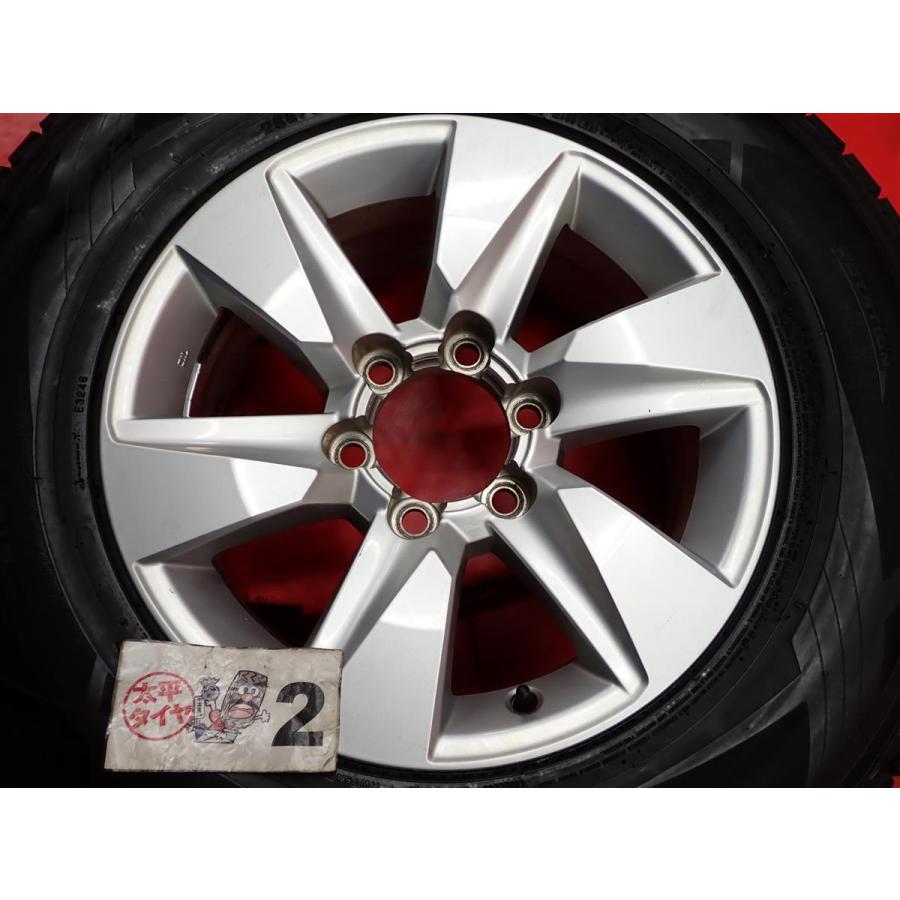 【DUNLOP SJ8 265/70R17】スタッドレス【トヨタ 150系ランクルプラド 後期 純正ホイール 17インチ 4本 7.5J6HPCD139.7+25】　(MTE577MS)クレジットカード QRコード決済可能 DUNLOP SJ8 265/70R17】スタッドレス【トヨタ 150系ランクルプラド
