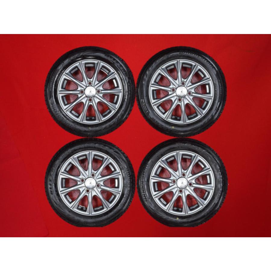 タイヤ、ホイール4本セットBS エコフォルム 14インチ4.5J+45 4H-100 155/65R14 バリ溝タイヤ付き タイヤ、ホイール4本セットBS エコフォルム 14インチ4.5J+45 4H-100