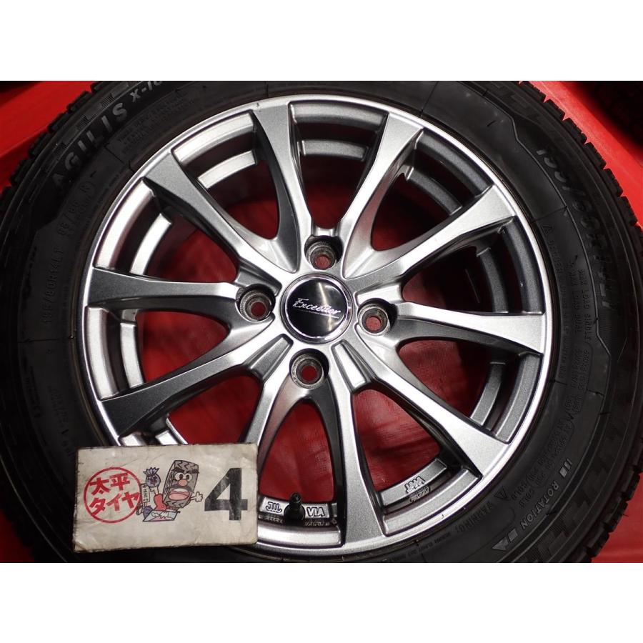 【激安 4本SET】ミシュラン アジリス X-ICE [155/80R14 LT 88/86R] 5Wスポークタイプ [5J +38 PCD100] 160系プロボックス 等 stwt14_7