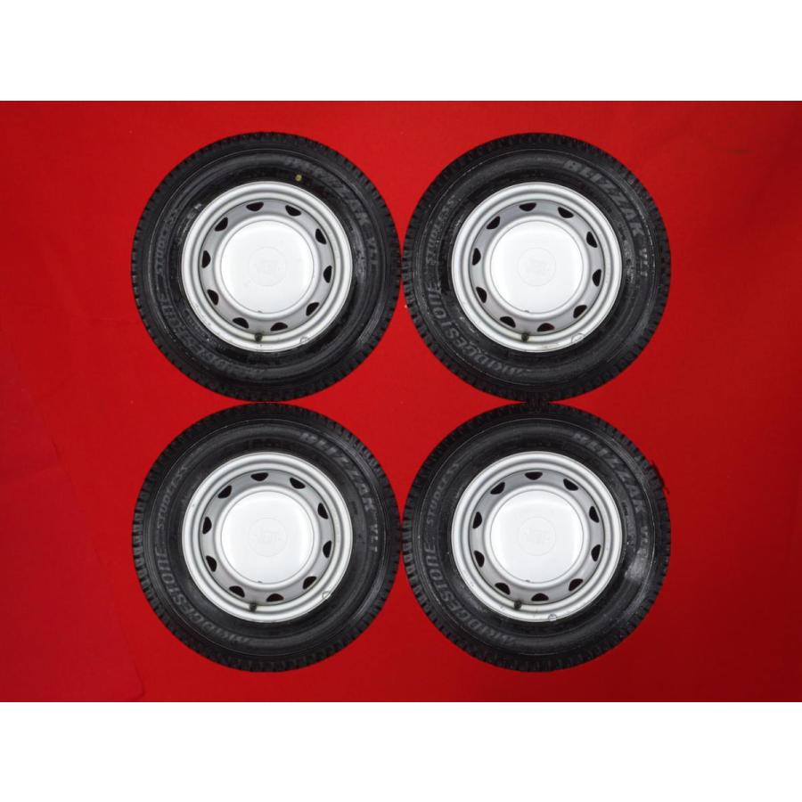 ブリヂストンLT 145R12 6PRタイヤ付きホイール4本セット 激安 4本SET】ブリヂストン BS ブリザック VL1 [145R12 LT 6PR] キャロ