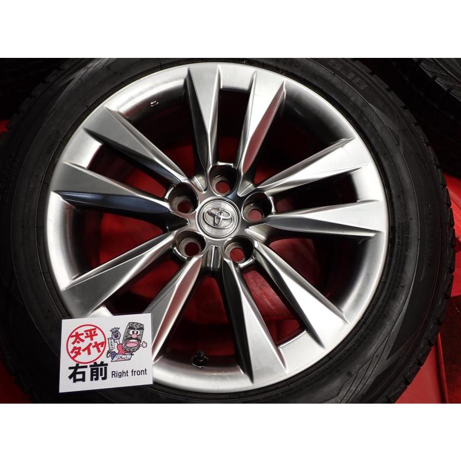 トヨタ 18インチ ホイールセット ダンロップ　4本 激安 4本SET】トヨタ 純正 アルミホイール [7.5J +32 PCD120