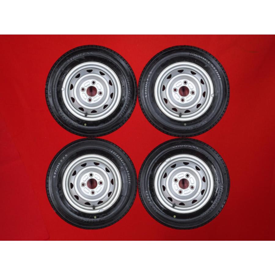 激安 4本SET】ブリヂストン BS W300 [145R12 LT 6PR] スチール 鉄 