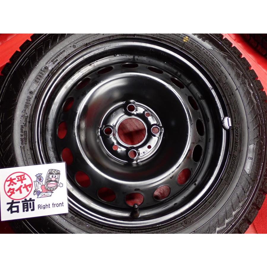激安 4本SET】フィアット 500 純正 スチール 鉄ホイール 鉄チン [5.5J