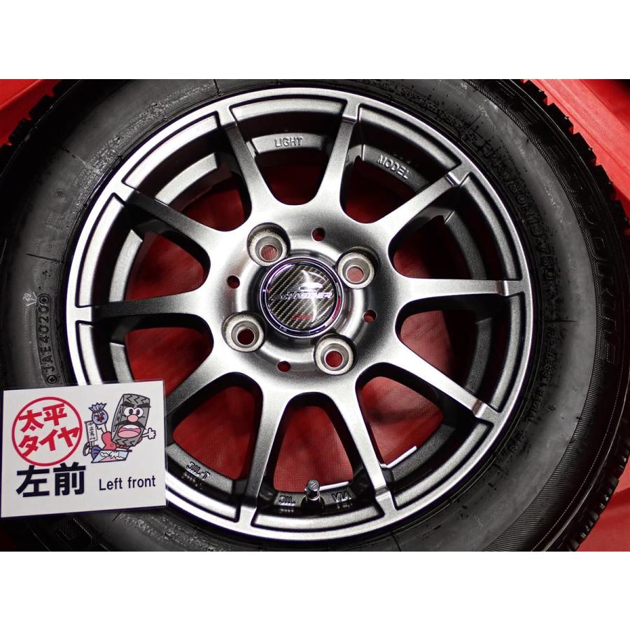 栃木県発　アルミホイール 145/80R13 タイヤ付 4本セット 軽自動車用 4本SET】オートバックス アイスエスポルテ [145/80R13 75Q