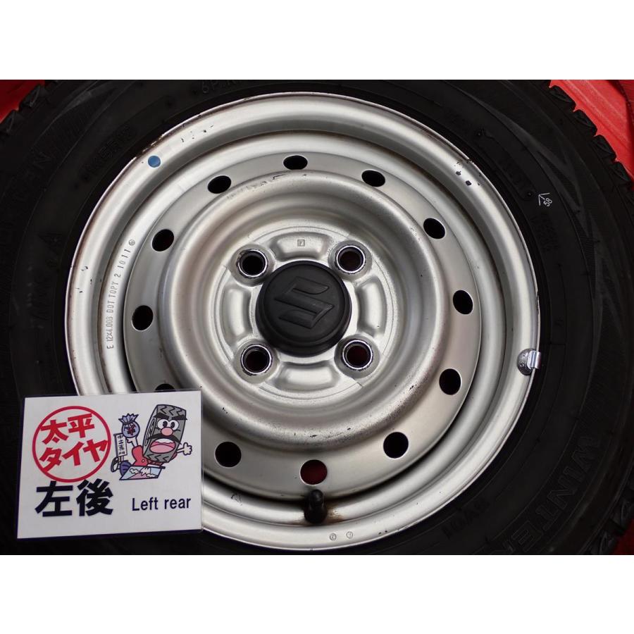 エブリィバン　純正タイヤホイールセット　4本 激安 4本SET】エブリイ DA17V 純正 スチールホイール [4.00B +45