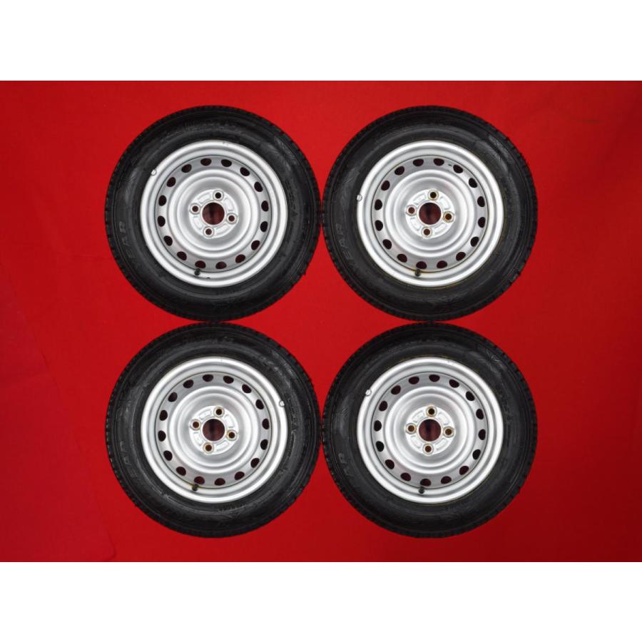 Ｋ１３ マーチ　純正ホイール　ホイールカバー　ノーマルタイヤ　４本セット 激安 4本SET】日産 マーチ K13 純正 スチール 鉄ホイール 鉄チン [5.5J