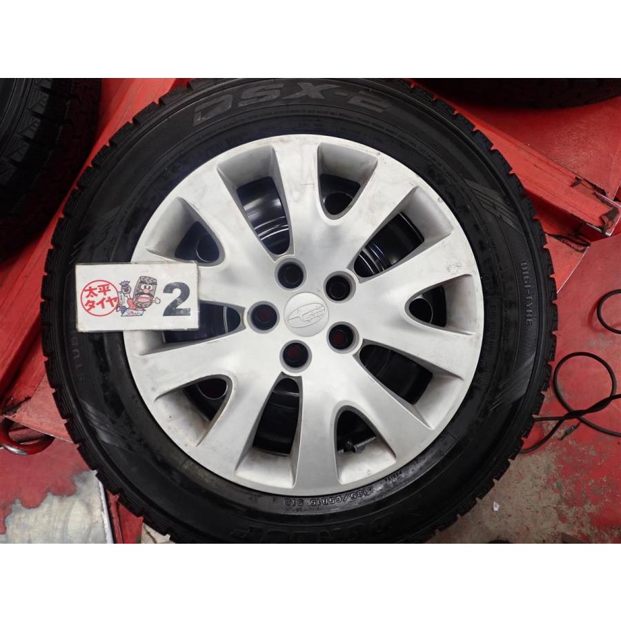 ひろ④ 195/65R15 24年38週製インプレッサ純正　pcd100 激安 4本SET】スバル インプレッサ GH系 純正 スチール 鉄ホイール 鉄