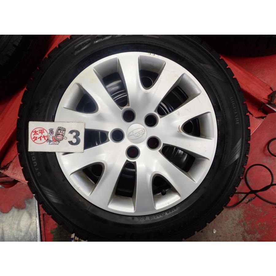 ひろ①195/65R15 24年38週製インプレッサ純正　pcd100 激安 4本SET】スバル インプレッサ GH系 純正 スチール 鉄ホイール 鉄