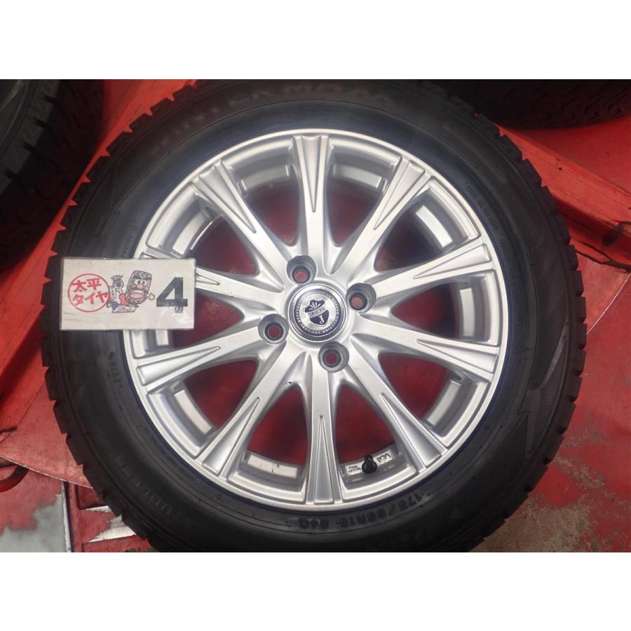 【激安 4本SET】ダンロップ ウィンターマックス WM02 [175/65R15 84Q] 10スポーク [5.5J +42 PCD100] アクア フィット キューブ 等 stwt15の画像