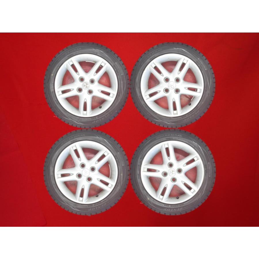 【苫小牧バナナ】ダンロップ 155/65R13 11年製 三菱純正 アルミ 13×4J オフセット 46 PCD 100 13インチ 社外アルミ ホイール タイヤ 4本セット メーカー不明 13×4J