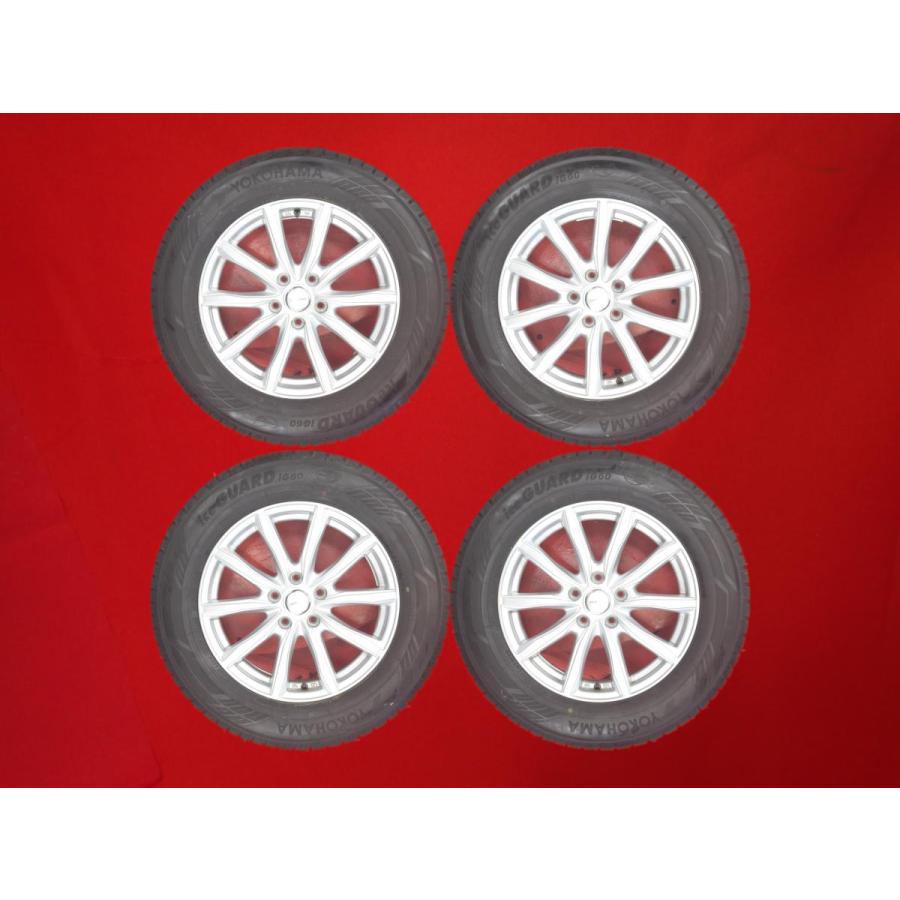 【YOKOHAMA ice GUARD iG60 225/65R17】スタッドレス【BS BALMINUM バルミナ 17インチ 7J5HPCD114.3+53】21年製 CX-5等　(KTO744) iceGUARD 2023年製造 ヨコハマ iceGUARD6 IG60 225/60R17 99Q