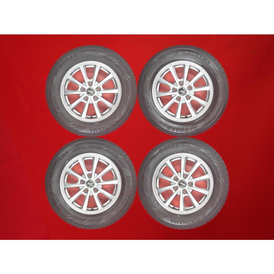 YOKOHAMA ice GUARD iG60 195/65R15 スタッドレス【Weds Fang ウェッズ 15インチ 6J5HPCD114.3+53】21年製 バリ溝 ヴォクシー等　(KTN414) Amazon | ヨコハマ(YOKOHAMA) 【4本セット】 15インチ (ヨコハマタイヤ