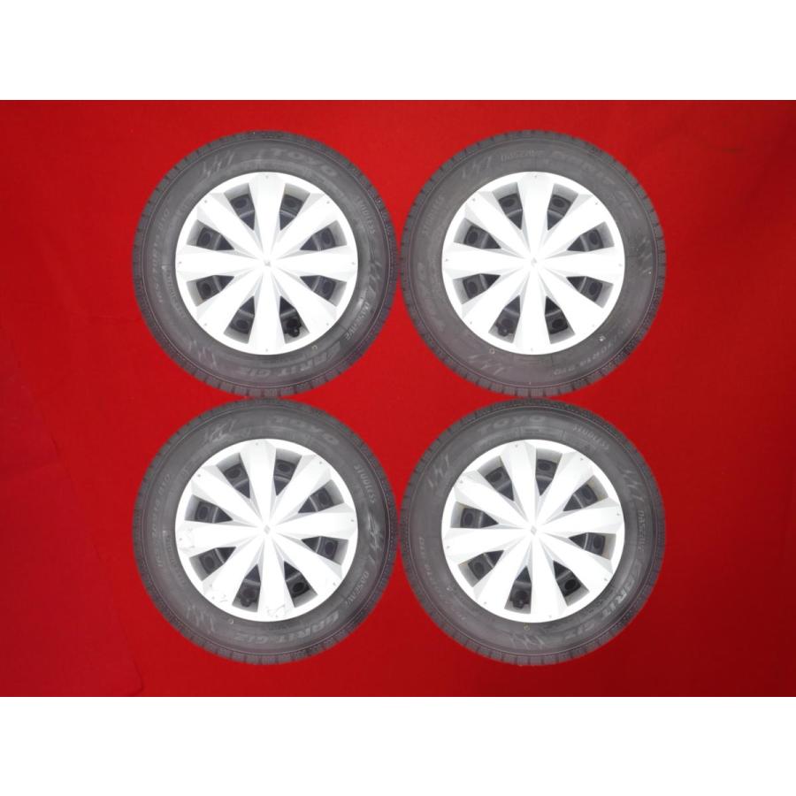 スタッドレス ヴィッツ 90・130系 純正スチール キャップ付+トーヨー  