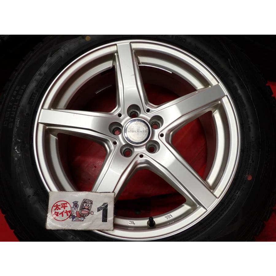 スタドレス Violento JS(ジェイエス)+ ダンロップ ウィンターMAXX SJ8 [ 225/60R17 ] 8.5/8分山★ XV フォレスター レガシィ 等にstwt17｜taiheishopping｜05