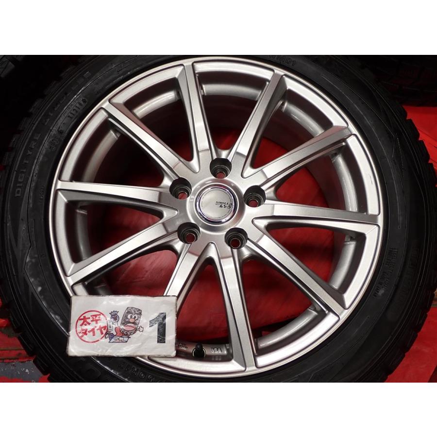 スタッドレス SIBILLA NEXT GS-5+ ダンロップ ウィンターMAXX01(WM01) [ 225/50R17 ] 8.5分山★ アコード クラウン マジェスタ 等にstwt17｜taiheishopping｜05