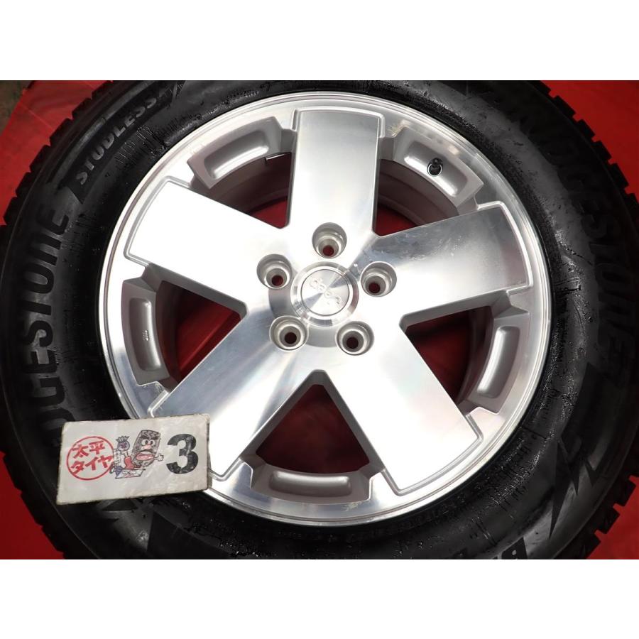 JEEP 純正OPホイール BBS製 265/60R18 スタッドレスタイヤ４本 激安 4本SET】ジープ ラングラー JK36S サハラ 純正 [7.5J +44.45